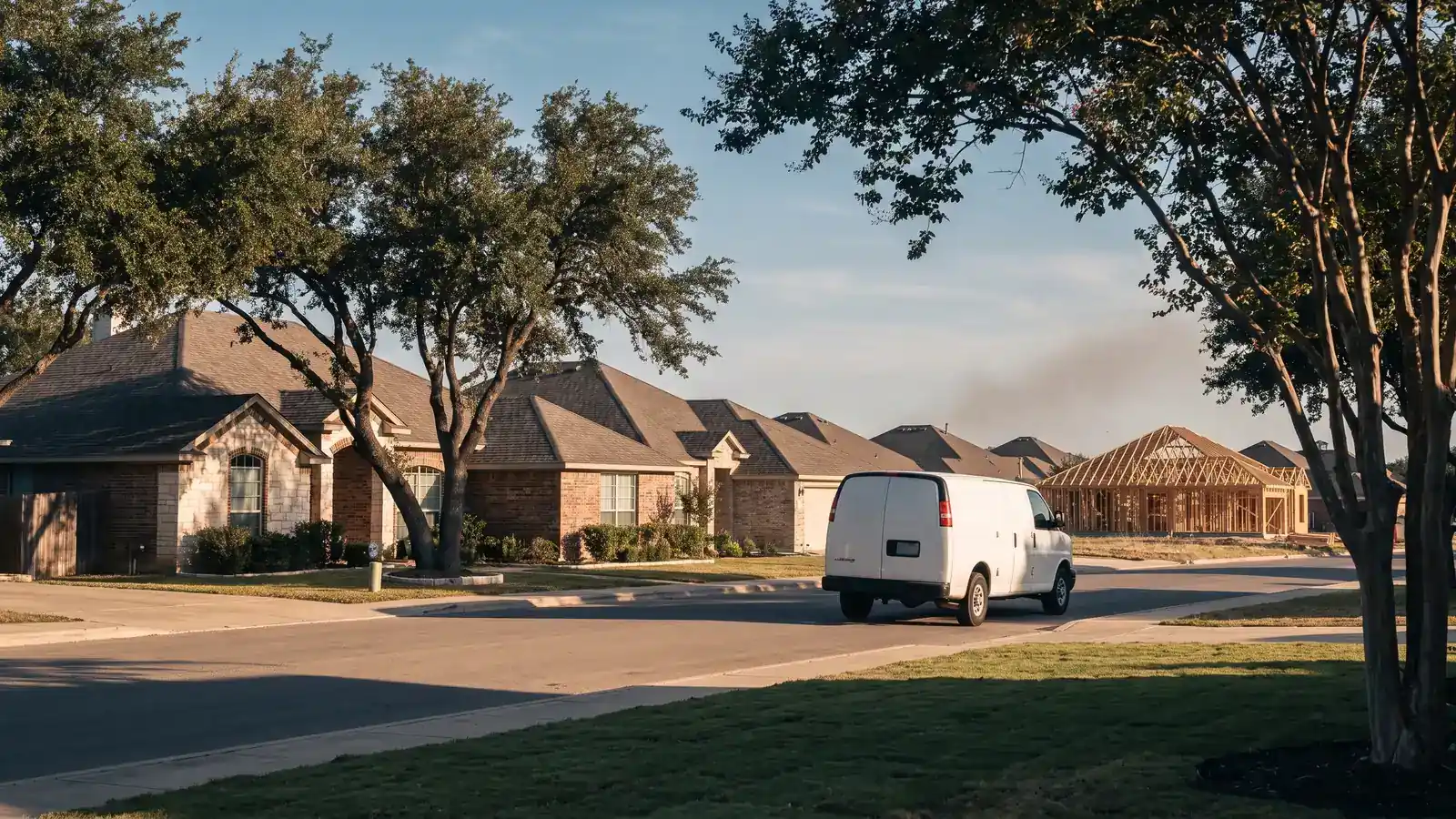 Residential street in Converse, Texas — Hill Country Plumbing Pros service area