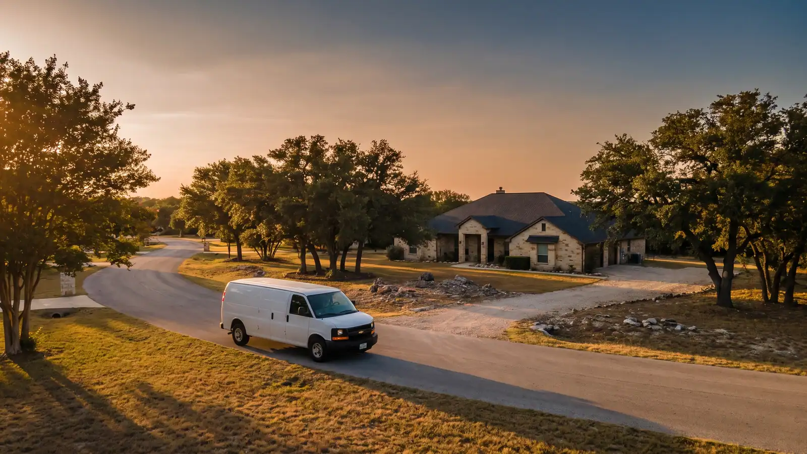Residential street in Garden Ridge, Texas — Hill Country Plumbing Pros service area