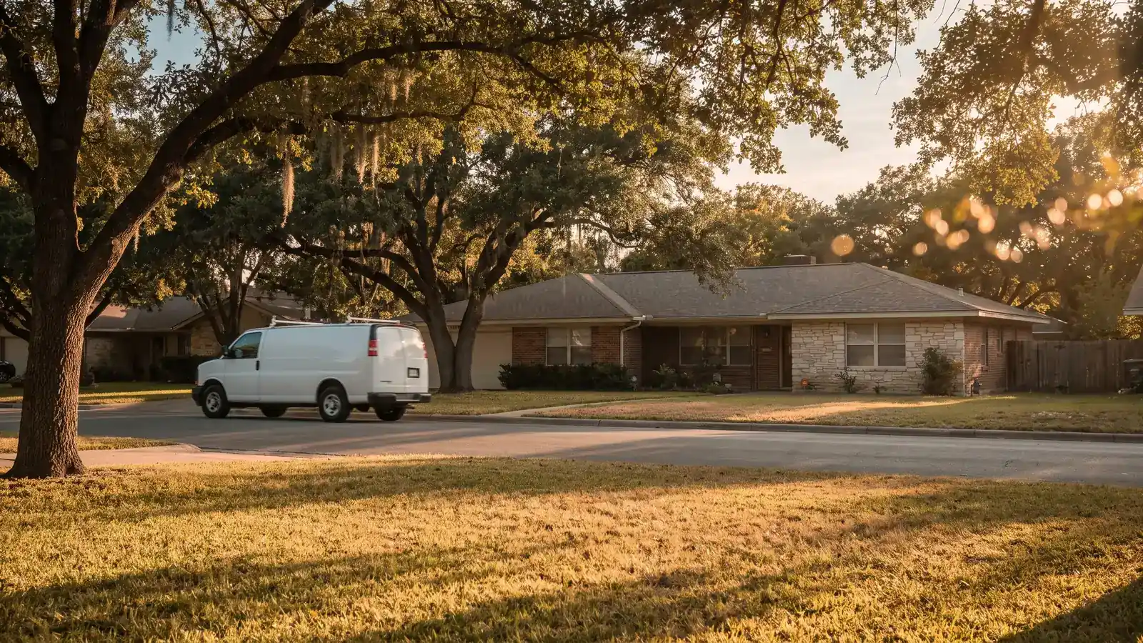 Residential street in Live Oak, Texas — Hill Country Plumbing Pros service area